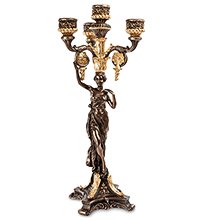 WS-690/ 2 Канделябр в древнеримском стиле «Девушка»