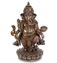 WS-540 Статуэтка «Ганеша на лотосе»