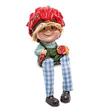MN-136-B Фигурка «Домовенок с урожаем перца»