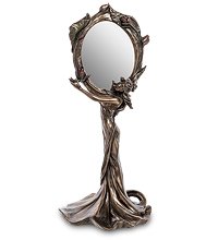 WS-969 Зеркало «Девушка с цветами лотоса»