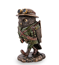 WS-1248 Статуэтка в стиле Стимпанк «Сова - сержант Оскар»