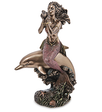 WS-1336 Статуэтка «Русалка на дельфине»