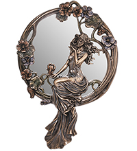 WS-1467 Настенное зеркало «Девушка» в стиле модерн